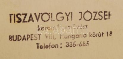 Tiszavölgyi József: Súlyemelő meztelen férfi, pecséttel jelzett fotó, 9x13 cm