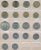 Dánia 339db vegyes fémpénz albumba rendezve T:vegyes Denmark 339pcs of mixed coins in album C:mixed