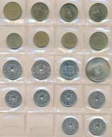 Dánia 339db vegyes fémpénz albumba rendezve T:vegyes
Denmark 339pcs of mixed coins in album C:mixed