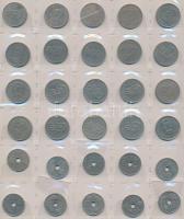 Dánia 339db vegyes fémpénz albumba rendezve T:vegyes
Denmark 339pcs of mixed coins in album C:mixed