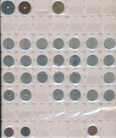 Dánia 339db vegyes fémpénz albumba rendezve T:vegyes
Denmark 339pcs of mixed coins in album C:mixed