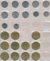 Dánia 339db vegyes fémpénz albumba rendezve T:vegyes
Denmark 339pcs of mixed coins in album C:mixed