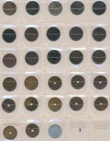 Dánia 339db vegyes fémpénz albumba rendezve T:vegyes
Denmark 339pcs of mixed coins in album C:mixed