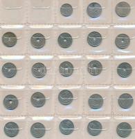 Dánia 339db vegyes fémpénz albumba rendezve T:vegyes
Denmark 339pcs of mixed coins in album C:mixed