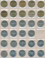 Dánia 339db vegyes fémpénz albumba rendezve T:vegyes
Denmark 339pcs of mixed coins in album C:mixed