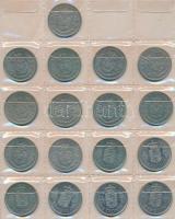 Dánia 339db vegyes fémpénz albumba rendezve T:vegyes
Denmark 339pcs of mixed coins in album C:mixed