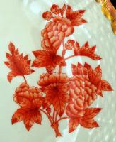 Herendi egyszínű Viktória mintás nagy lapos tányér, kézzel festett, hibátlan, d:27 cm