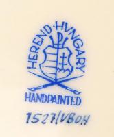 Herendi egyszínű Viktória mintás nagy lapos tányér, kézzel festett, hibátlan, d:27 cm