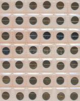 Norvégia 242db vegyes fémpénz albumba rendezve T:vegyes Norway 242pcs of mixed coin in album C:mixed