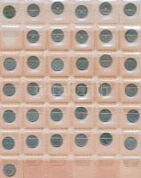 Norvégia 242db vegyes fémpénz albumba rendezve T:vegyes
Norway 242pcs of mixed coin in album C:mixed