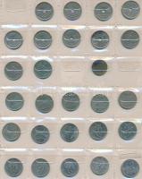 Norvégia 242db vegyes fémpénz albumba rendezve T:vegyes
Norway 242pcs of mixed coin in album C:mixed