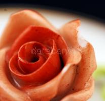 Herendi Viktória mintás teás készlet, kézzel festett, apró lepattanás a rózsán, jelzett / Herend tea...