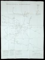 1901 Selmeczbánya turista-térképe. 1:28800. Joerges Á. özv. és fia kiadása. 75x56cm