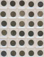 Svédország 240db vegyes fémpénz albumba rendezve, közte ~30db kis ezüstpénz! T:vegyes
Sweden 240pcs ...