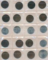 Svédország 240db vegyes fémpénz albumba rendezve, közte ~30db kis ezüstpénz! T:vegyes
Sweden 240pcs ...