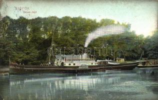 Siófok, Baross hajó, Dr. Trenkler és Társa kiadása (EK)