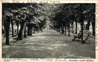 Siófok, strandhoz vezető sétány (ragasztónyom / gluemark)