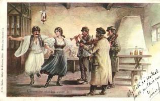 Hungarian folklore, folk dance, musicians, Nuber Ráfael S. 20. (Rb)