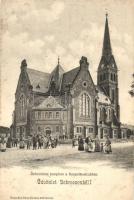 Debrecen, Református templom, Kossuth utca, Pongrácz Géza kiadása (fl)