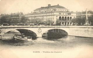 Paris, Theatre du Chatelet, bridge, steamship (EK)