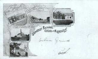 Rajka, Vasútállomás, gőzmalom; floral