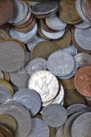 Vegyes magyar és külföldi fémpénz tétel 345g-os súlyban T:vegyes