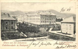 Budapest II. Gyalogsági Kadétiskola, Intézeti főépület