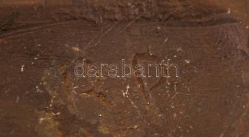 RP jelzéssel: Beatrice, falra akasztható bronz plakett, d: 11 cm