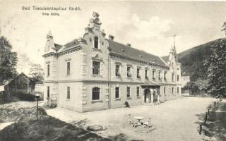 Trencsénteplic, Attila villa, Wertheim Zsigmond kiadása / villa