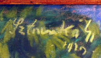 Sztankó? jelzéssel: Lakodalom. Pasztell, papír, jelzett, üvegezett keretben, 47×62 cm