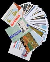 41 db RÉGI főleg használatlan motívumlap; szöveges lapok, kották, versek / 41 old mostly unused moti...