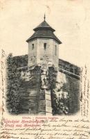 Komárom, Kőszűz a várban / statue, castle (EK)