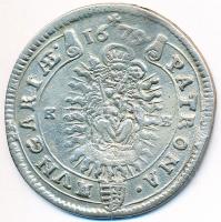 1679KB XVKr Ag "I. Lipót" Körmöcbánya (6.5g) T:2,2-
Hungary 1679KB 15 Kreuzer Ag "Leo...