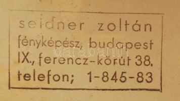 cca 1930-1940 Seidner Zoltán(1896-1960): Bárpult, pecséttel jelzett fotó, felületén törésnyomokkal, ...