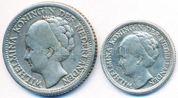 Curacao 1944D 1/10G Ag + 1/4G Ag T:2-
Curacao 1944D 1/10 Gulden Ag + 1/4 Gulden Ag C:VF
