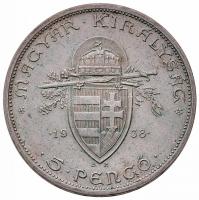 1938. 5P Ag "Szent István" T:2
Adamo P8.1