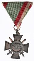 1941. "Tűzkereszt I. fokozata" kitüntetés mellszalaggal T:2- Hungary 1941. "Hungarian Fire Cross 1st class" decoration with ribbon C:VF