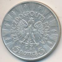 Lengyelország 1934. 5Zl Ag "Jozef Pilsudski" T:2 
Poland 1934. 5 Zlotych Ag "Jozef Pi...