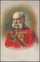 Ferenc József császár litho kép / Emperor Franz Joseph litho image 14x8 cm