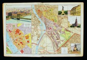 1929 Népiskolai atlasz a székesfőváros IV., VIII. és IX. kerülete számára. Szerk.: Cholnoky Jenő et ...