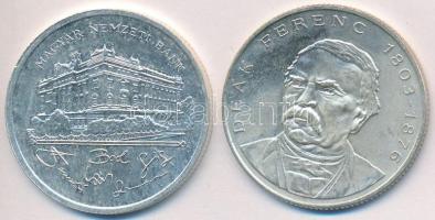 1992-1994. 200Ft Ag (2x) "MNB" + "Deák" T:2
