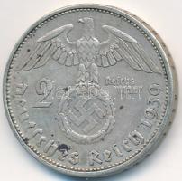 Német 3. Birodalom 1939A 2M Ag "Hindenburg" T:2,2- German Third Reich 1939A 2 Marks Ag "Hindenburg" C:XF,VF