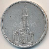 Német 3. Birodalom 1934F 5M Ag "Garnisonkirche" T:2-  German Third Reich 1934F 5 Mark Ag "Garnisonkirche" C:VF  Krause KM#82