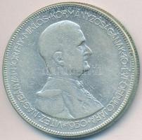 1930. 5P Ag "Horthy jobbra" T:2-,3 patina
Adamo P8
