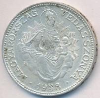 1938. 2P Ag "Madonna" T:2-
Unger: 1511., Adamo P7