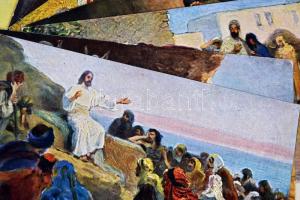 Die heilige Schrift / The Bible in pictures, religious postcards s: Robert Leinweber - 48 old postca...
