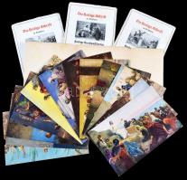 Die heilige Schrift / The Bible in pictures, religious postcards s: Robert Leinweber - 48 old postca...