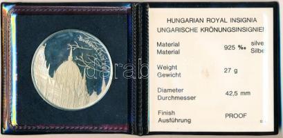 Fülöp Zoltán (1951-) 1978. "Budapest - Parlament / Királyi szent ereklyék" Ag emlékérem, b...