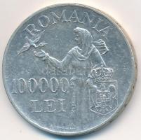 Románia 1946. 100.000L Ag T:2,2- Romania 1946. 100.000 Lei Ag C:XF,VF