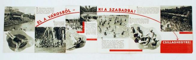 cca 1930-1940 A Csillaghegyi Gyógyfürdő ismertető füzete képekkel illusztrálva